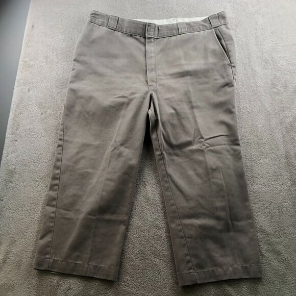 Dickies Mens Work Pants Size 40x30 Khaki Chino Straight Relaxed Tan Workwear - Picture 12 of 14